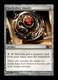 MTG Quicksilver Amulet LP Light Play Magic 2012 [5320] - Image 1