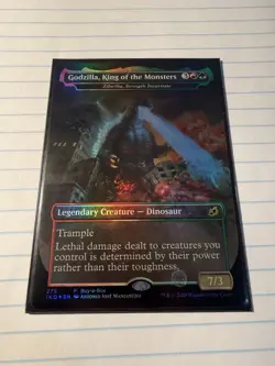 Godzilla King of Monsters Zilortha, Strength Incarnate Foil promo MTG (NM) - Image 1