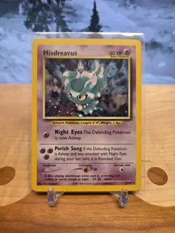 Pokemon TCG Misdreavus Holo Rare 11/64 Neo Revelation MP - Image 1