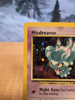 Pokemon TCG Misdreavus Holo Rare 11/64 Neo Revelation MP - Image 3