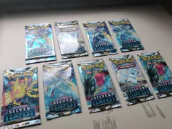 Pokemon Silver Tempest Booster Pack - 9 Packs - Random Art - SEALED - No Reserve - Image 1