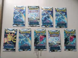 Pokemon Silver Tempest Booster Pack - 9 Packs - Random Art - SEALED - No Reserve - Image 2