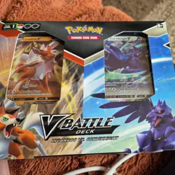 Pokemon TCG: V Battle Deck Lycanroc VS Corviknight Double Deck Bundle SEALED - Image 1