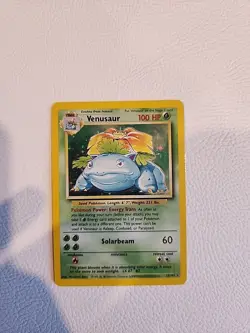 Venusaur Shadowless Base Set Pokemon Tcg LP No Scratches Very Nice Condition! - Image 1