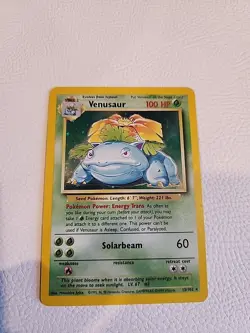 Venusaur Shadowless Base Set Pokemon Tcg LP No Scratches Very Nice Condition! - Image 2