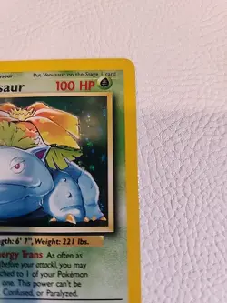 Venusaur Shadowless Base Set Pokemon Tcg LP No Scratches Very Nice Condition! - Image 3