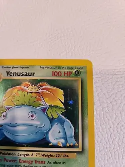 Venusaur Shadowless Base Set Pokemon Tcg LP No Scratches Very Nice Condition! - Image 5