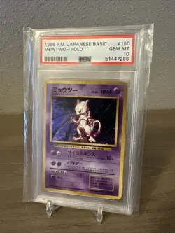 1996 Pokemon Base Set Japanese #150 Mewtwo-Holo PSA 10 - Image 1