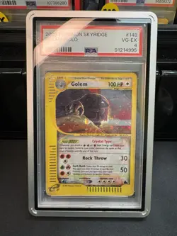 Pokemon Golem Holo Skyridge Secret Rare Foil Vintage 148/144 Crystal 💎PSA 4💎 - Image 1