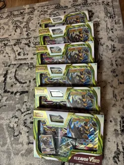 Pokemon TCG Kleavor VSTAR Special Collection 4 Booster Packs New Lot Of 6 Boxes - Image 1
