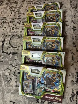 Pokemon TCG Kleavor VSTAR Special Collection 4 Booster Packs New Lot Of 6 Boxes - Image 2