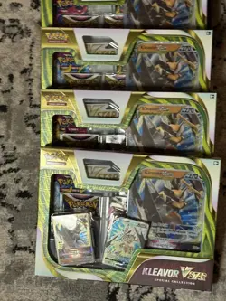 Pokemon TCG Kleavor VSTAR Special Collection 4 Booster Packs New Lot Of 6 Boxes - Image 3