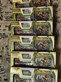 Pokemon TCG Kleavor VSTAR Special Collection 4 Booster Packs New Lot Of 6 Boxes - Image 5