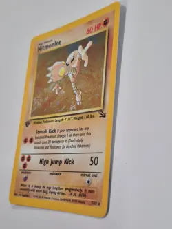 1999 Pokemon Fossil 7 Hitmonlee-holo 1st Edition - Image 2