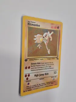 1999 Pokemon Fossil 7 Hitmonlee-holo 1st Edition - Image 3
