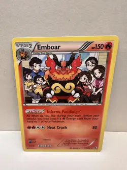 EMBOAR 27/113 LEGENDARY TREASURES REGULAR COMMON POKEMON TCG 2013 - Image 1