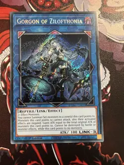 Yugioh! Gorgon of Zilofthonia - DUAD-EN050 - Secret Rare - 1st Edition Near Mint - Image 1