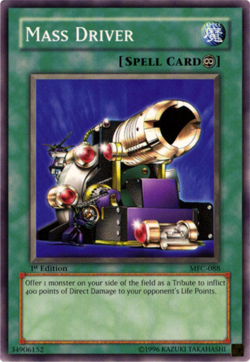 Yugioh! MP Mass Driver - MFC-088 - Common - 1st Edition Moderately Played, Engli - Image 1