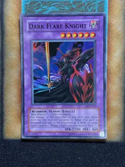 Yugioh Dark Flare Knight DCR-017 Super Rare Original Print NM - Image 1