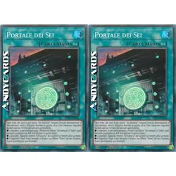 2x PORTALE DEI SEI • (Gateway Of The Six) • Super R • SPWA IT014 • 1Ed • YUGIOH! - Image 1