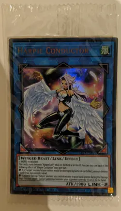 YuGiOh Harpie Conductor LART-EN026 Ultra Rare Lost Art Promo Sealed - Image 1