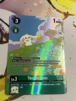Terriermon ST17-02 Alternate Art LM-06 Billion Bullet Digimon Card Game - Image 1