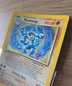 Pokemon TCG Machamp Holo Card Base Set 1st Edition 8/102 - Image 4