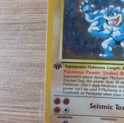 Pokemon TCG Machamp Holo Card Base Set 1st Edition 8/102 - Image 5