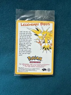 new in packet never played 23 Zapdos Black Star Promo Vintage Pokemon card 1999 - Image 2