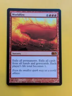Worldfire, M13 Mythic Sorcery MTG Card. - Image 1