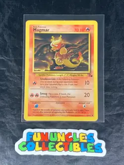 Magmar 39/62 - Fossil Set Unlimited - Uncommon Pokemon Card 1999 WOTC - Image 1