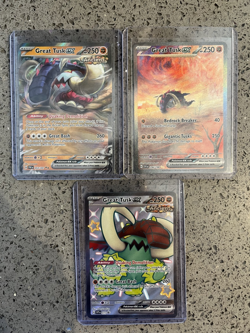 Great Tusk x 3 EX Full Art Cards 246/198 - 053/091- SVPN072 - Mint. - Image 1