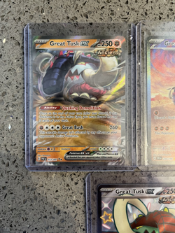 Great Tusk x 3 EX Full Art Cards 246/198 - 053/091- SVPN072 - Mint. - Image 2