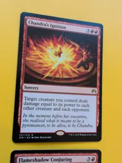 Flameshadow Conjuring & Chandra's Ignition rare oRIGIN S MTG 2 Card. - Image 4