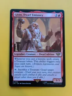 gLOIN, dWARF eMISSARY. ltr rARE aDVISOR MTG Card. - Image 1