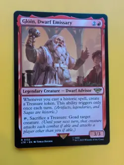 gLOIN, dWARF eMISSARY. ltr rARE aDVISOR MTG Card. - Image 2