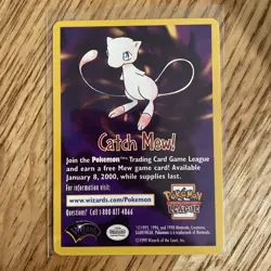 Catch Mew Promo Pokemon Card Pokemon Movie 1999 WOTC - Image 1
