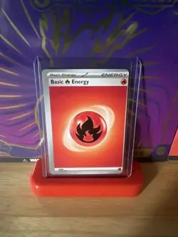 ????Error miscut Basic Fire Energy Pokemon Card ????very off centered. - Image 1