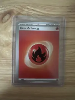 ????Error miscut Basic Fire Energy Pokemon Card ????very off centered. - Image 2