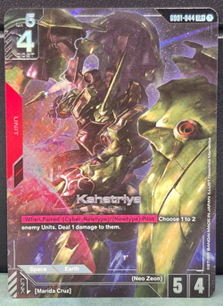 Kshatriya GD01-044 LR+ Alt Art Foil Gundam Newtype Rising Card Game Near Mint C - Image 1