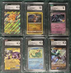 Pokemon Ceruledge Dragonite Promo ERROR CGC SLAB GEM MINT 10 6x GRADED CARD LOT - Image 1
