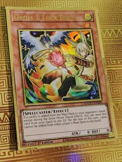 Droll & Lock Bird MAGO-EN006 Maximum Gold 1st Edition NM Yu-Gi-Oh - Image 1