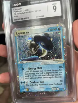 Pokemon TCG Lapras EX Ruby & Sapphire Holo Ultra Rare Card 99/109 - Image 2