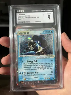Pokemon TCG Lapras EX Ruby & Sapphire Holo Ultra Rare Card 99/109 - Image 3