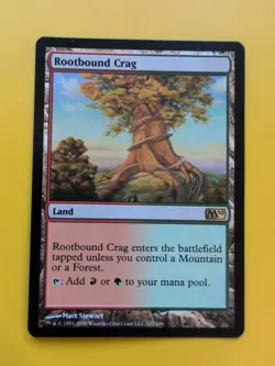 Rootbound Crag. M10 rare land MTG Card. - Image 1