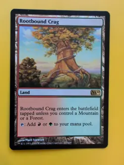 Rootbound Crag. M10 rare land MTG Card. - Image 2