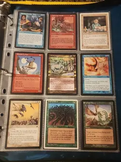 Vintage Magic The Gathering Binder Collection Card Lot MTG 1993-2003 Rares - Image 3