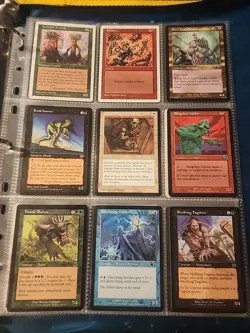 Vintage Magic The Gathering Binder Collection Card Lot MTG 1993-2003 Rares - Image 4
