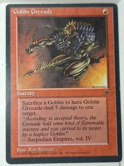 Goblin Grenade (Spencer) - Fallen Empires - Magic the Gathering MTG Nice! - Image 1