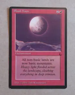 MTG BLOOD MOON, THE DARK, VERY FINE - Image 1